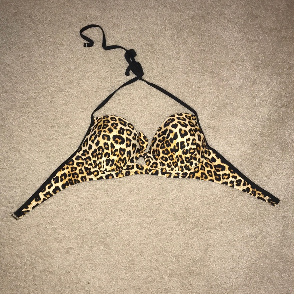 cheetah print bathing suit top